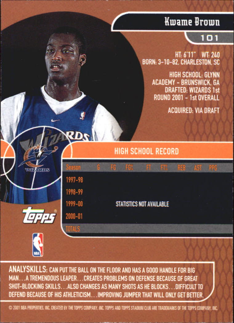 B0370- 2001-02 Stadium Club Bk #s 1-134 +Inserts -You Pick- 15+ FREE US SHIP - Picture 185 of 185