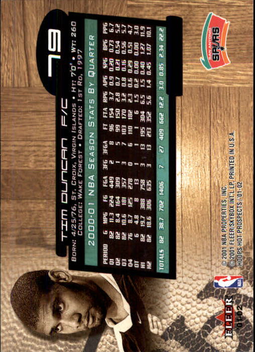 Tim Duncan cards (1998-2016) Spurs - You Choose - Bild 90 von 294