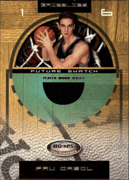 2001-02 Hoops Hot Prospects #83 Pau Gasol JSY RC