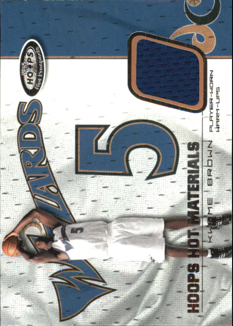 2001-02 Hoops Hot Prospects Hot Materials #29 Kwame Brown