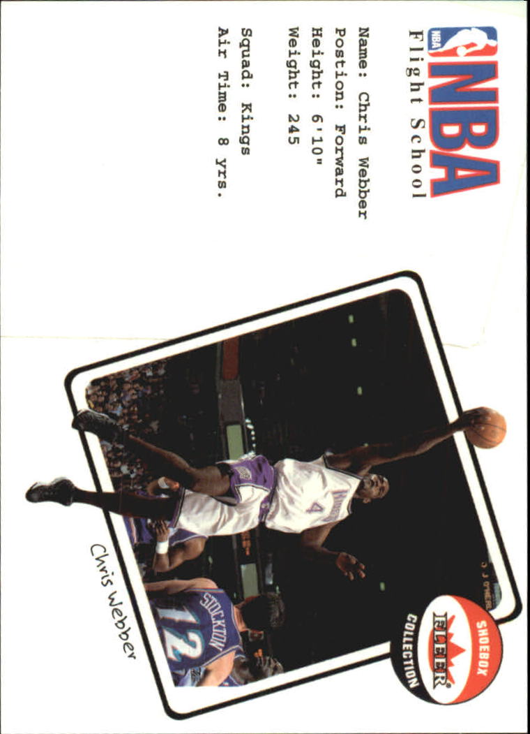 2001-02 Fleer Shoebox NBA Flight School #14 Chris Webber