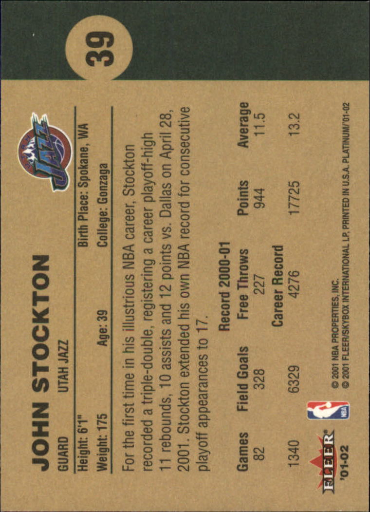 John Stockton cards (1989-2021) Jazz - You Choose - Bild 184 von 284