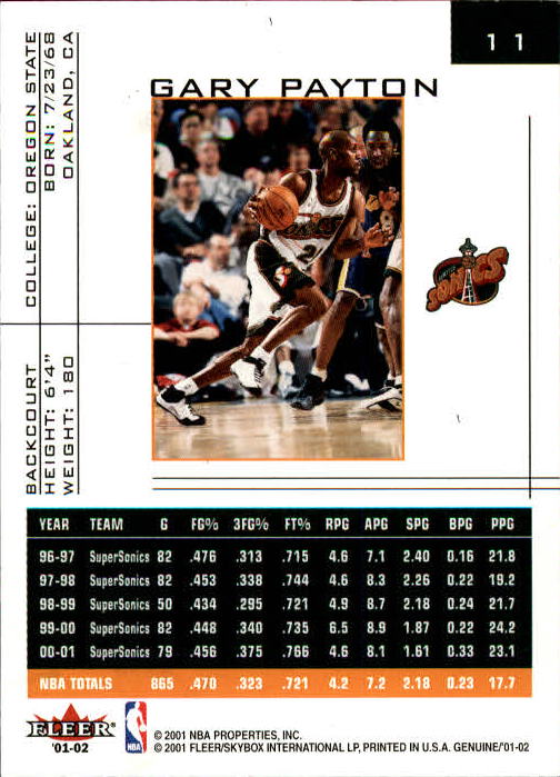 Gary Payton cards (1991-2022) Sonics Heat Lakers Bucks - You Choose - Picture 153 of 258