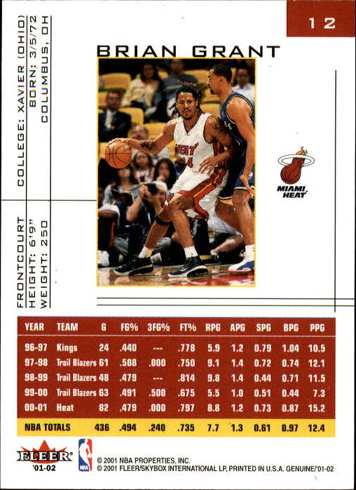 B1563- 2001-02 Fleer Genuine Basketball #s 1-120 -You Pick- 15+ FREE US SHIP - Picture 19 of 209