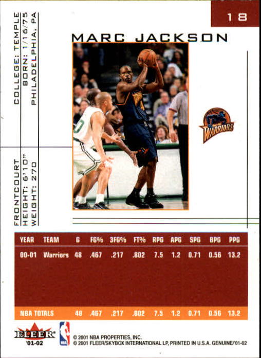 B1563- 2001-02 Fleer Genuine Basketball #s 1-120 -You Pick- 15+ FREE US SHIP - Picture 27 of 209