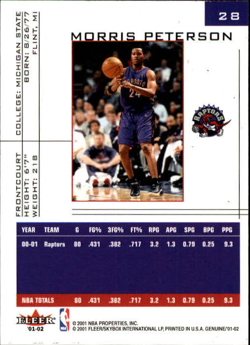B1563- 2001-02 Fleer Genuine Basketball #s 1-120 -You Pick- 15+ FREE US SHIP - Picture 41 of 209