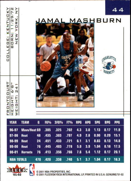 B1563- 2001-02 Fleer Genuine Basketball #s 1-120 -You Pick- 15+ FREE US SHIP - Picture 69 of 209