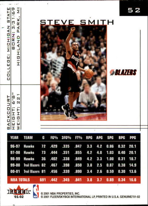 B1563- 2001-02 Fleer Genuine Basketball #s 1-120 -You Pick- 15+ FREE US SHIP - Picture 79 of 209
