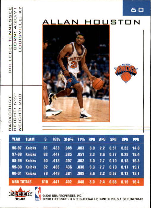 B1563- 2001-02 Fleer Genuine Basketball #s 1-120 -You Pick- 15+ FREE US SHIP - Picture 93 of 209