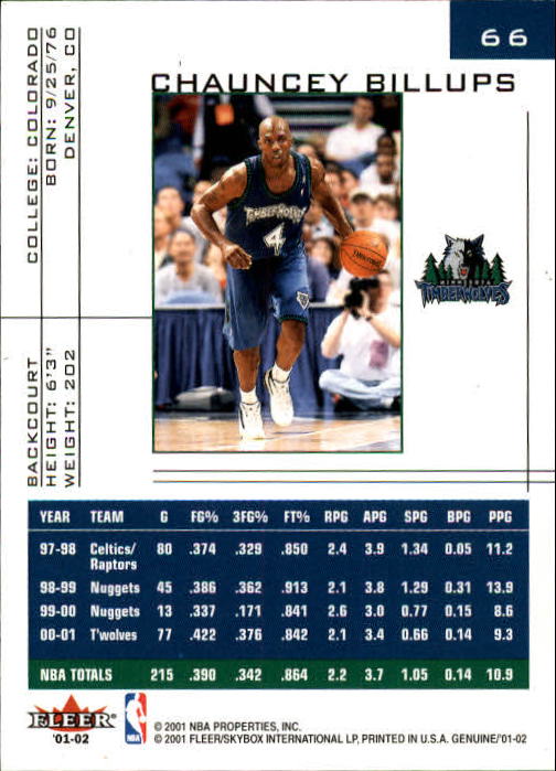 B1563- 2001-02 Fleer Genuine Basketball #s 1-120 -You Pick- 15+ FREE US SHIP - Picture 105 of 209