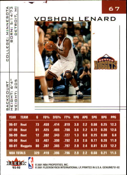 B1563- 2001-02 Fleer Genuine Basketball #s 1-120 -You Pick- 15+ FREE US SHIP - Picture 107 of 209
