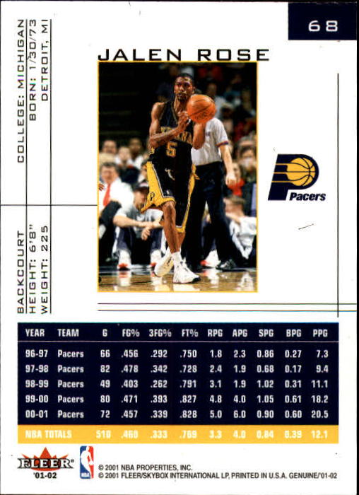 B1563- 2001-02 Fleer Genuine Basketball #s 1-120 -You Pick- 15+ FREE US SHIP - Picture 109 of 209