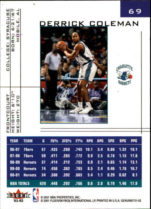 B1563- 2001-02 Fleer Genuine Basketball #s 1-120 -You Pick- 15+ FREE US SHIP - Picture 111 of 209