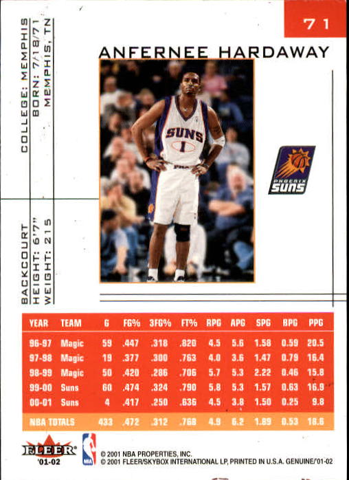 B1563- 2001-02 Fleer Genuine Basketball #s 1-120 -You Pick- 15+ FREE US SHIP - Picture 115 of 209