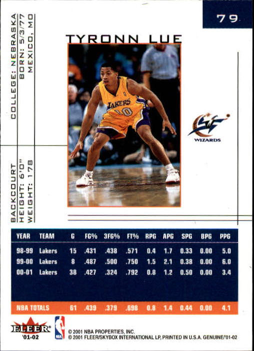 B1563- 2001-02 Fleer Genuine Basketball #s 1-120 -You Pick- 15+ FREE US SHIP - Picture 131 of 209