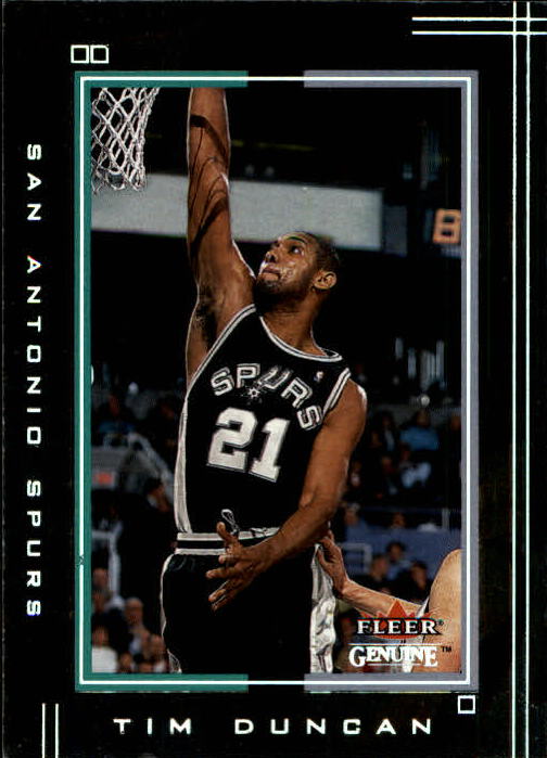 2001-02 Fleer Genuine #82 Tim Duncan