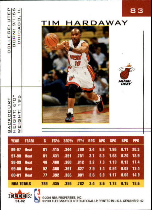 B1563- 2001-02 Fleer Genuine Basketball #s 1-120 -You Pick- 15+ FREE US SHIP - Picture 139 of 209