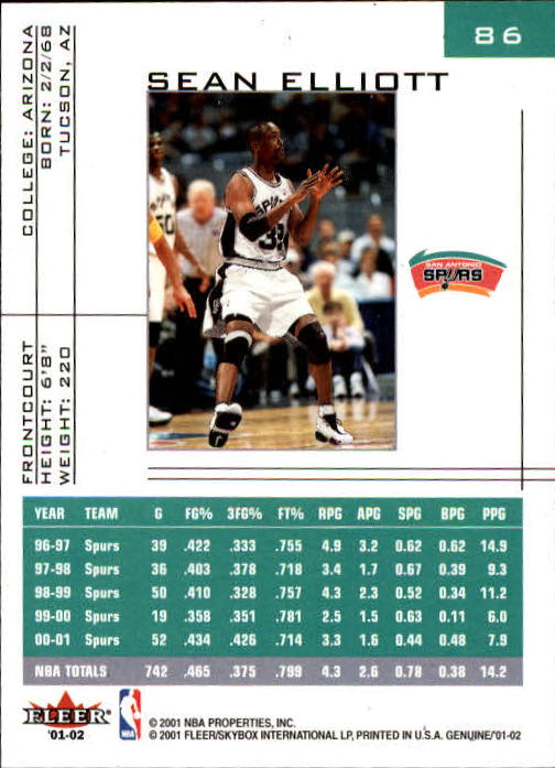B1563- 2001-02 Fleer Genuine Basketball #s 1-120 -You Pick- 15+ FREE US SHIP - Picture 143 of 209