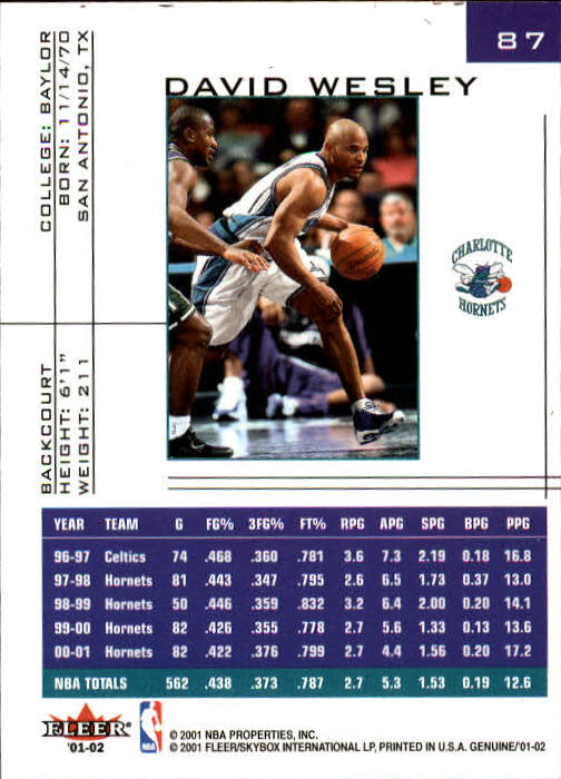 B1563- 2001-02 Fleer Genuine Basketball #s 1-120 -You Pick- 15+ FREE US SHIP - Picture 145 of 209