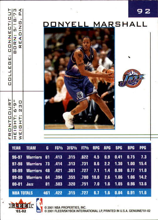 B1563- 2001-02 Fleer Genuine Basketball #s 1-120 -You Pick- 15+ FREE US SHIP - Picture 153 of 209