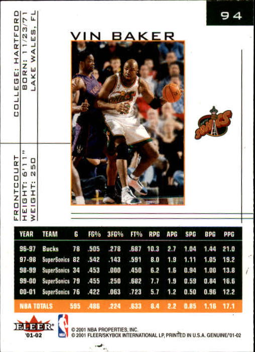 B1563- 2001-02 Fleer Genuine Basketball #s 1-120 -You Pick- 15+ FREE US SHIP - Picture 157 of 209