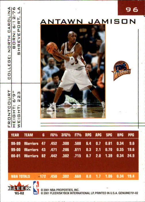B1563- 2001-02 Fleer Genuine Basketball #s 1-120 -You Pick- 15+ FREE US SHIP - Picture 161 of 209