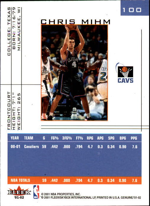 B1563- 2001-02 Fleer Genuine Basketball #s 1-120 -You Pick- 15+ FREE US SHIP - Picture 169 of 209