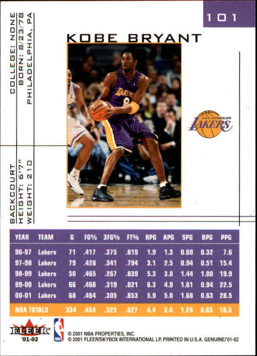 B1563- 2001-02 Fleer Genuine Basketball #s 1-120 -You Pick- 15+ FREE US SHIP - Picture 171 of 209