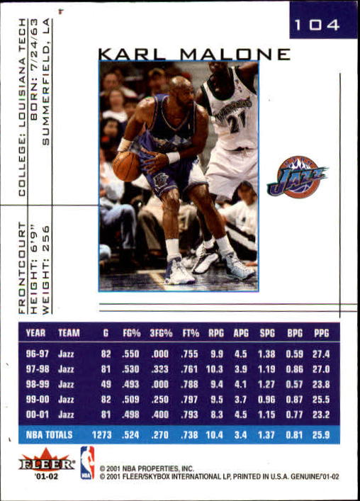 B1563- 2001-02 Fleer Genuine Basketball #s 1-120 -You Pick- 15+ FREE US SHIP - Picture 177 of 209