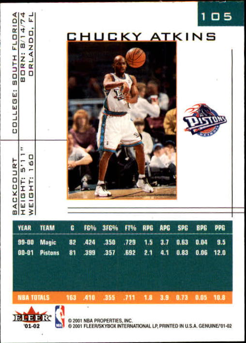 B1563- 2001-02 Fleer Genuine Basketball #s 1-120 -You Pick- 15+ FREE US SHIP - Picture 179 of 209