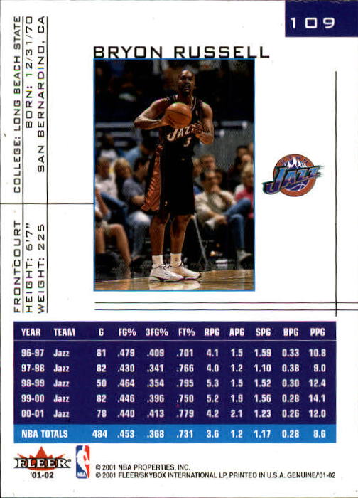 B1563- 2001-02 Fleer Genuine Basketball #s 1-120 -You Pick- 15+ FREE US SHIP - Picture 187 of 209