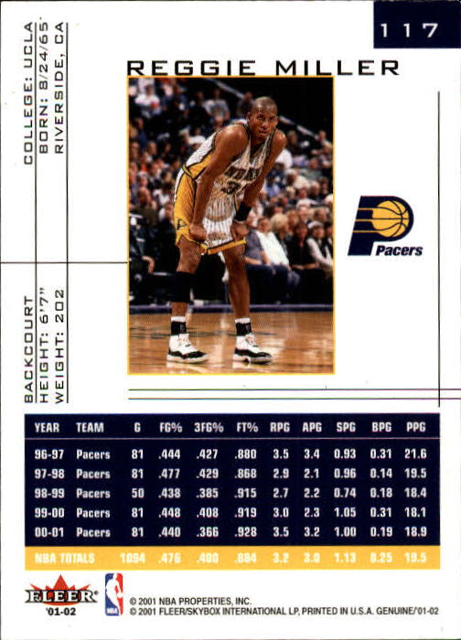 B1563- 2001-02 Fleer Genuine Basketball #s 1-120 -You Pick- 15+ FREE US SHIP - Picture 203 of 209