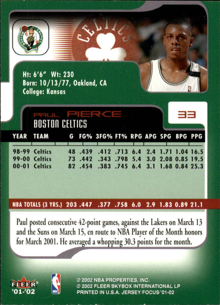 Paul Pierce cards (1999-2021) Celtics Nets - You Choose - Bild 49 von 360
