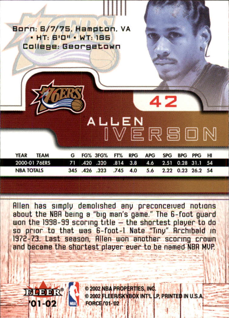 Allen Iverson cards (1997-2021) 76ers Nuggets - You Choose - Bild 87 von 228