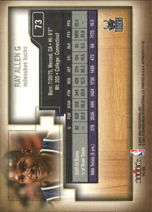 Ray Allen cards (1997-2021) Bucks Celtics Sonics Heat - Picture 119 of 349