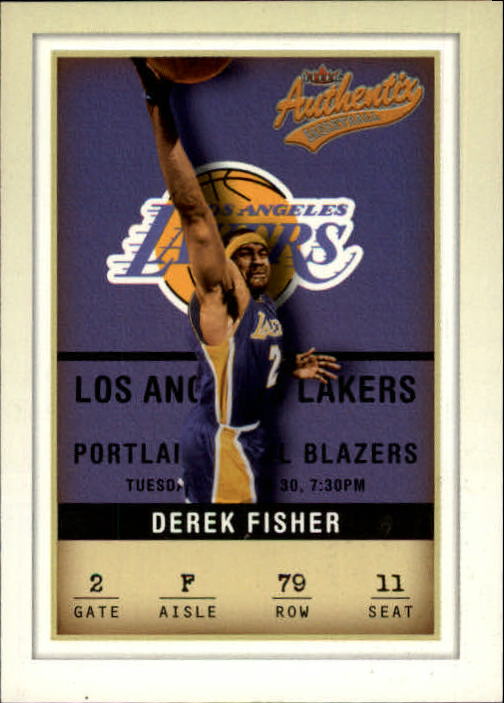 2001-02 Fleer Authentix #79 Derek Fisher