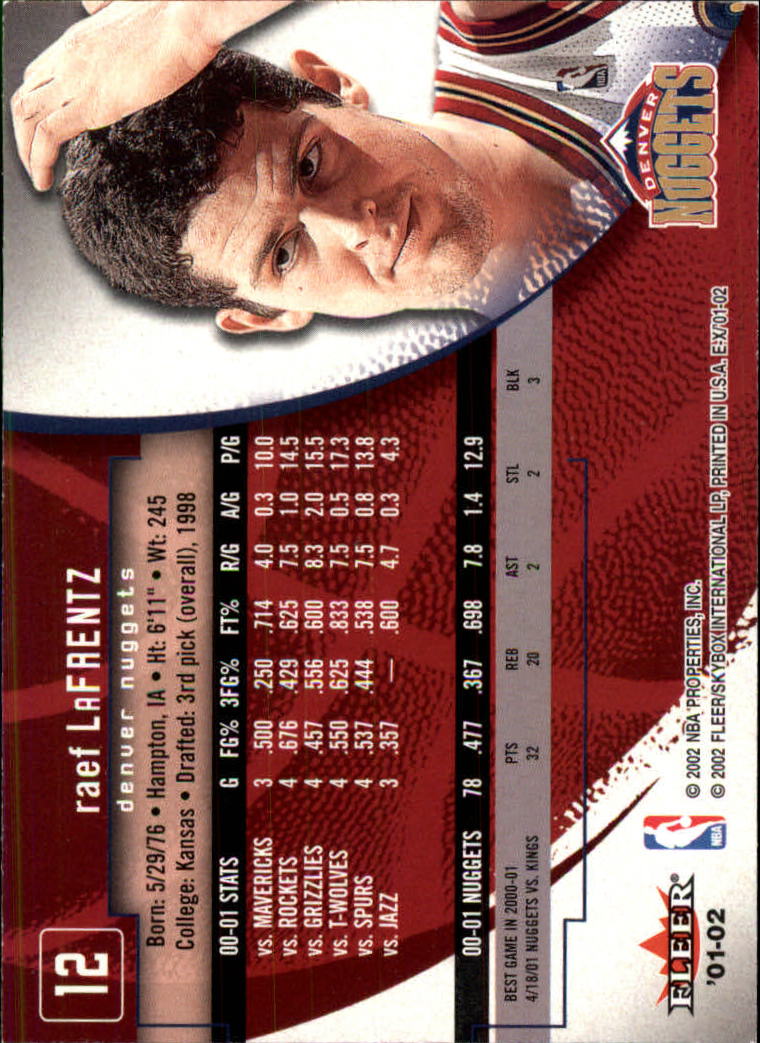 B1643- 2001-02 E-X Basketball Karten 1-130 + Rookies -du Pick- 15 + Gratis US - Bild 23 von 149