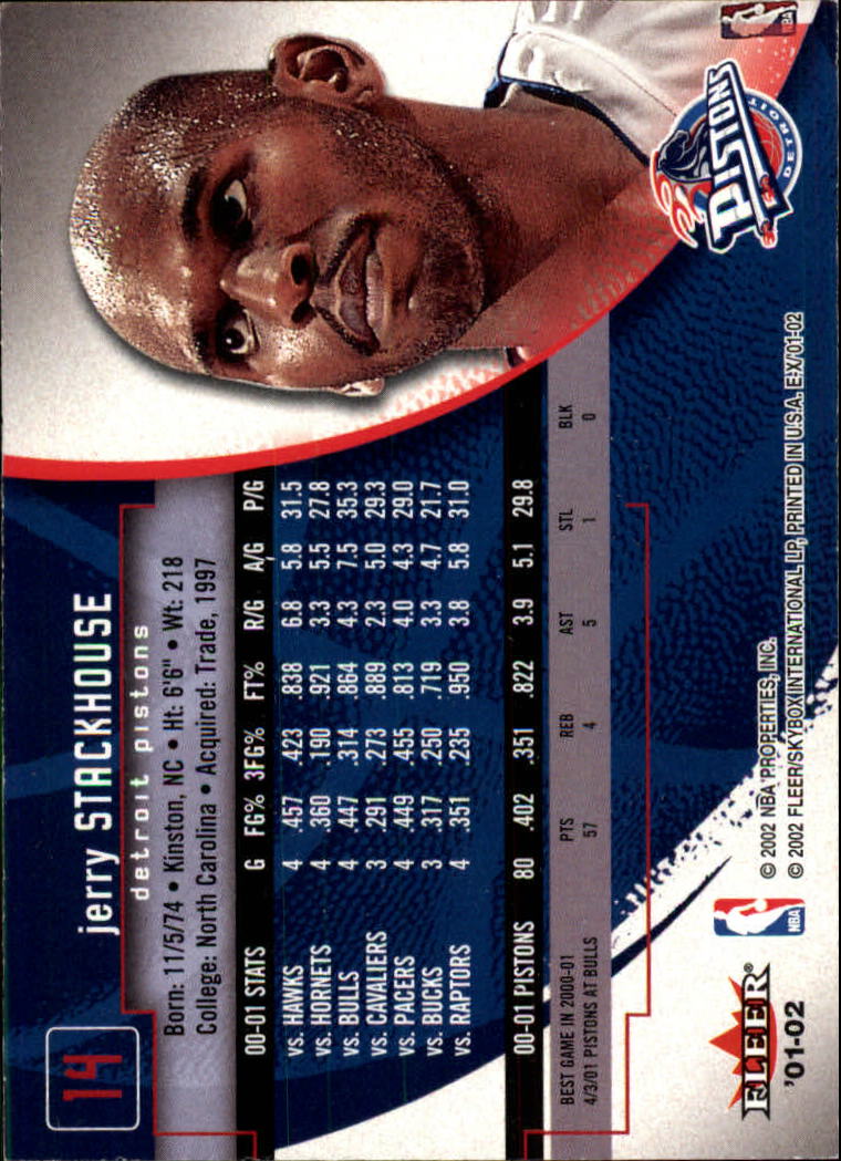 B1643- 2001-02 E-X Basketball Karten 1-130 + Rookies -du Pick- 15 + Gratis US - Bild 27 von 149