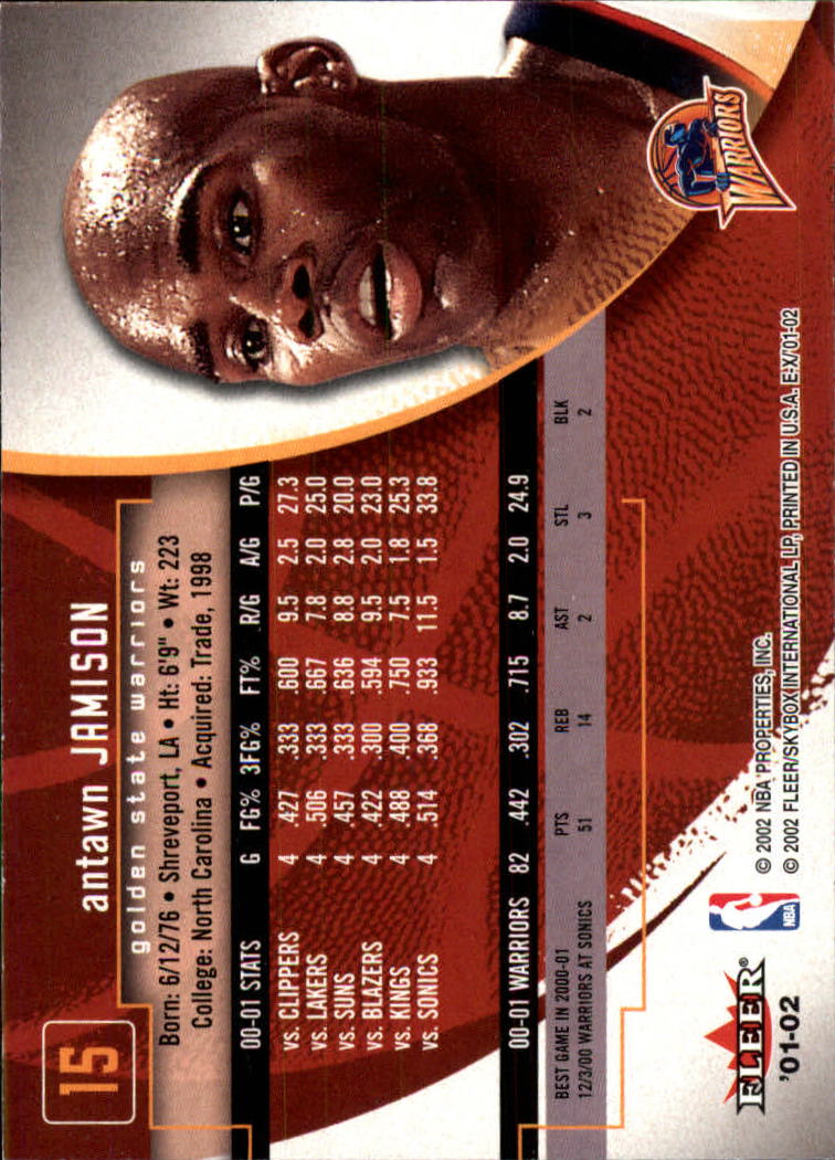 B1643- 2001-02 E-X Basketball Karten 1-130 + Rookies -du Pick- 15 + Gratis US - Bild 29 von 149