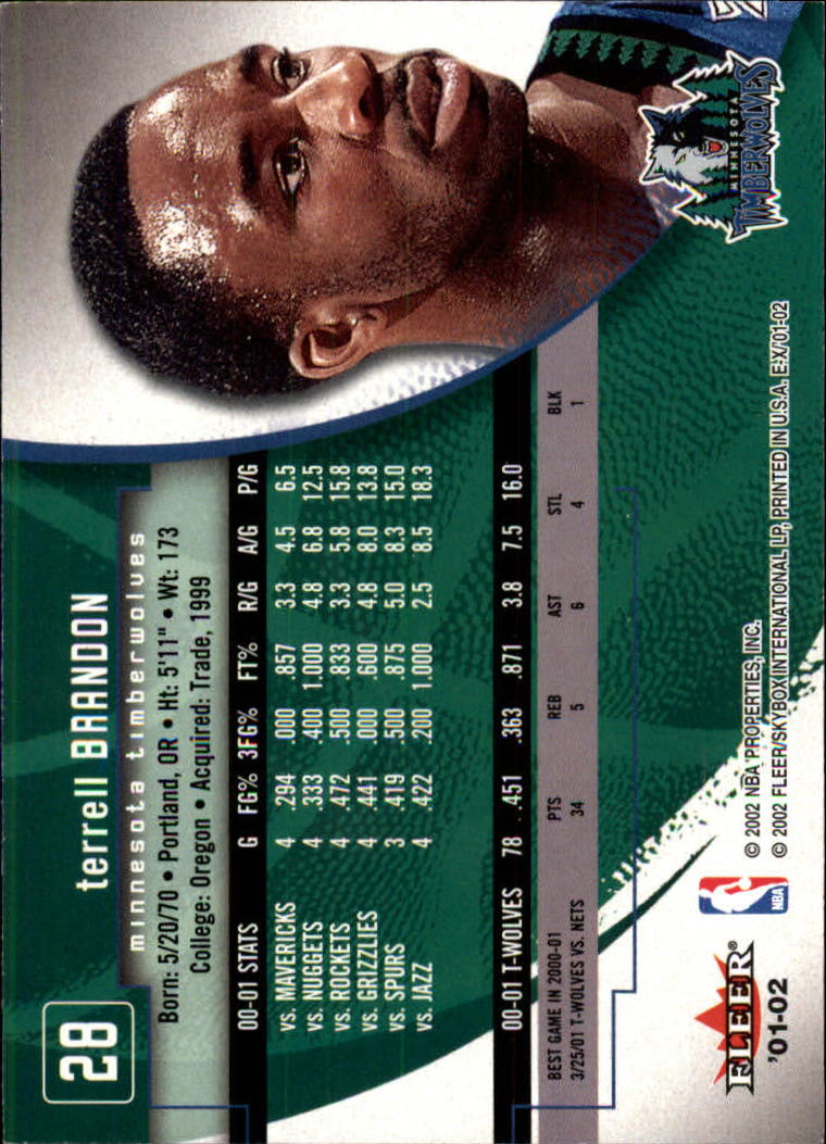B1643- 2001-02 E-X Basketball Karten 1-130 + Rookies -du Pick- 15 + Gratis US - Bild 47 von 149
