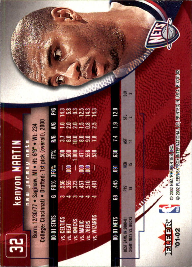 B1643- 2001-02 E-X Basketball Karten 1-130 + Rookies -du Pick- 15 + Gratis US - Bild 51 von 149
