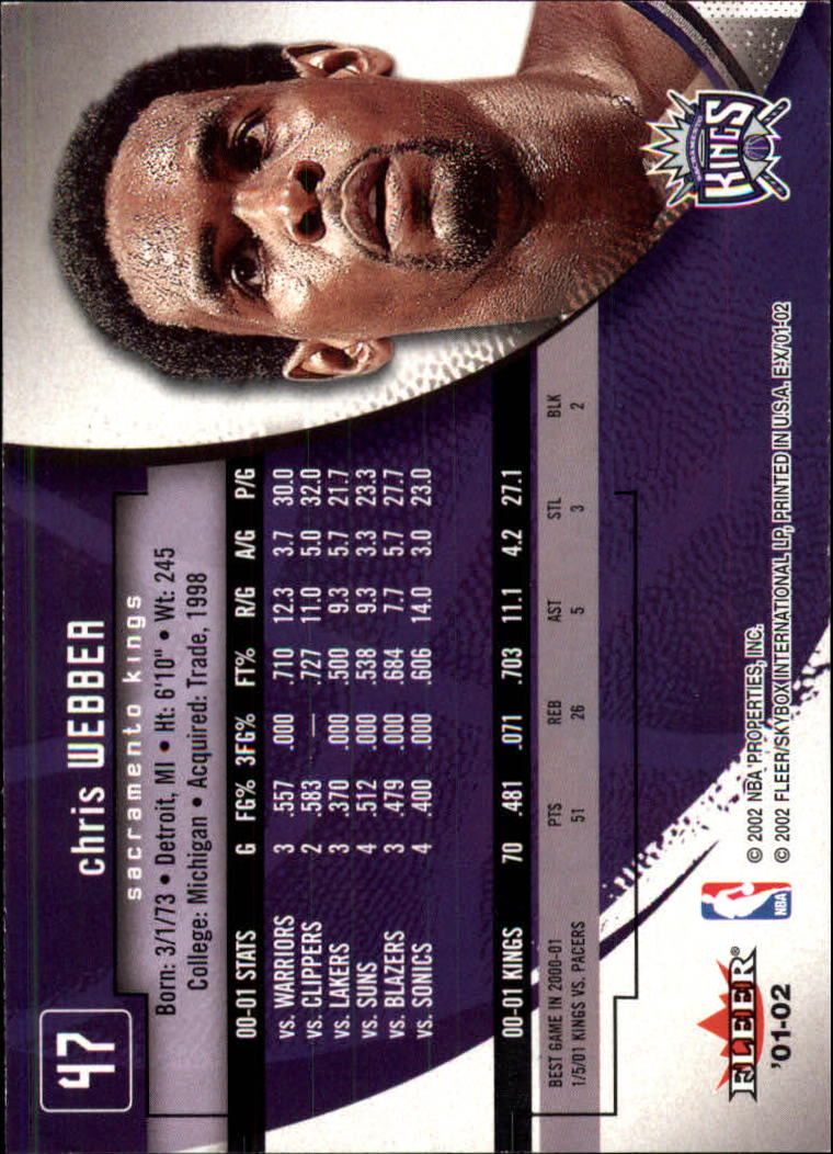 B1643- 2001-02 E-X Basketball Karten 1-130 + Rookies -du Pick- 15 + Gratis US - Bild 67 von 149