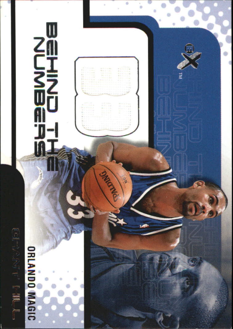 2001-02 E-X Behind the Numbers Jerseys #6 Grant Hill