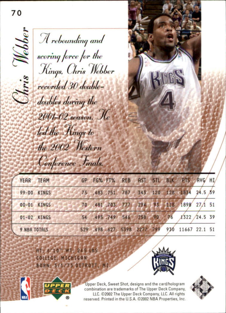 Chris webber cards (1994-2022) Kings Bullets 76ers - You Choose - Picture 173 of 258