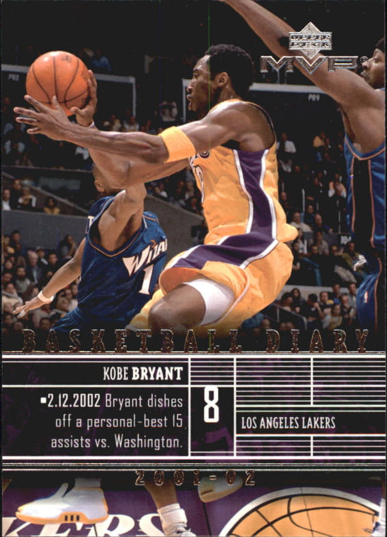 2002-03 Upper Deck MVP Basketball Diary #2 Kobe Bryant