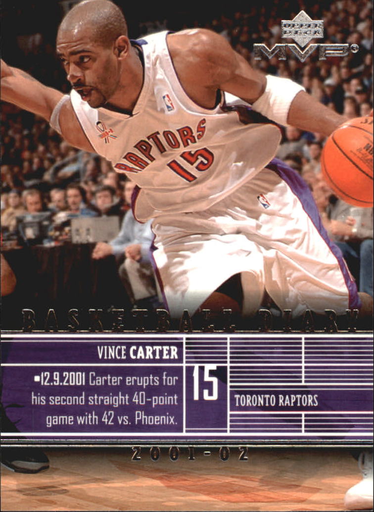 2002-03 Upper Deck MVP Basketball Diary #12 Vince Carter