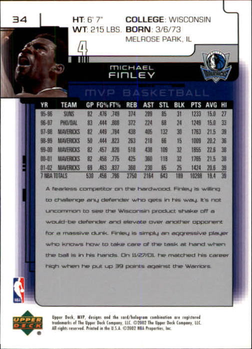 A8481- 2002-03 Upper Deck MVP Basketball #s 1-220 -You Pick- 15+ FREE US SHIP - Picture 69 of 439