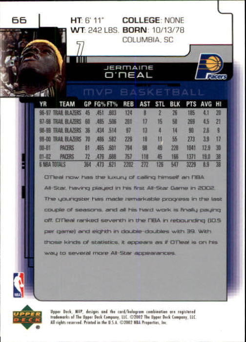 A8481- 2002-03 Upper Deck MVP Basketball #s 1-220 -You Pick- 15+ FREE US SHIP - Picture 133 of 439