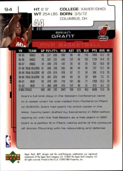 A8481- 2002-03 Upper Deck MVP Basketball #s 1-220 -You Pick- 15+ FREE US SHIP - Picture 187 of 439