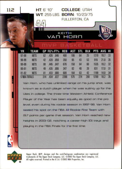 A8481- 2002-03 Upper Deck MVP Basketball #s 1-220 -You Pick- 15+ FREE US SHIP - Picture 223 of 439